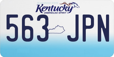 KY license plate 563JPN