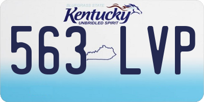 KY license plate 563LVP