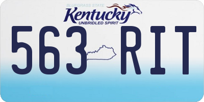 KY license plate 563RIT
