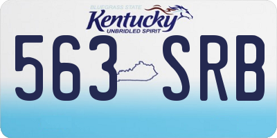 KY license plate 563SRB