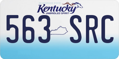 KY license plate 563SRC