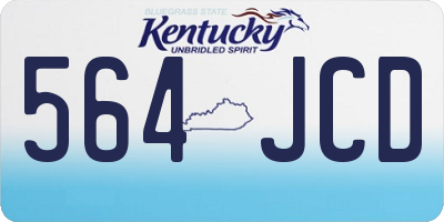 KY license plate 564JCD