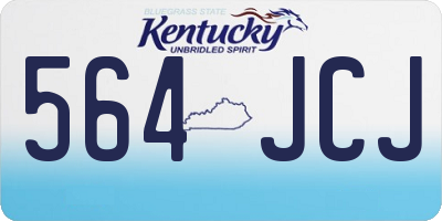 KY license plate 564JCJ