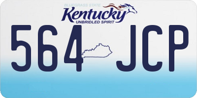 KY license plate 564JCP