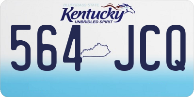 KY license plate 564JCQ