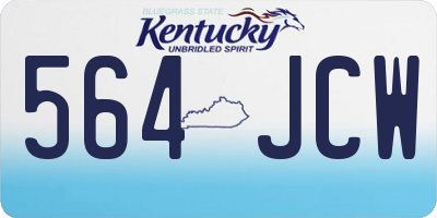 KY license plate 564JCW