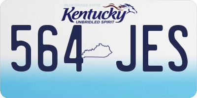 KY license plate 564JES