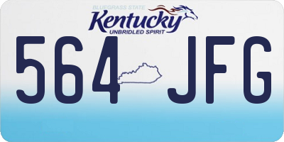 KY license plate 564JFG