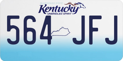 KY license plate 564JFJ