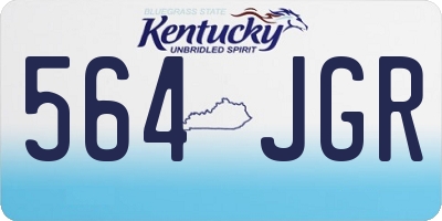 KY license plate 564JGR