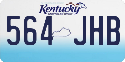 KY license plate 564JHB