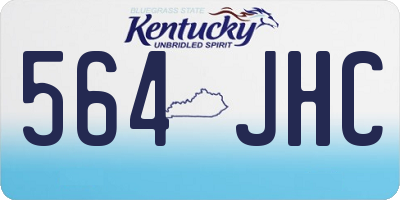 KY license plate 564JHC