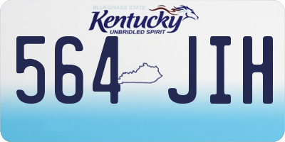 KY license plate 564JIH