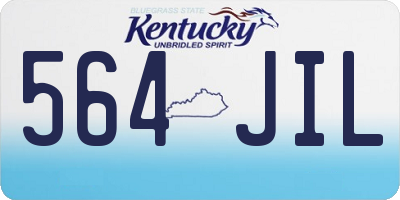 KY license plate 564JIL