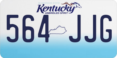KY license plate 564JJG