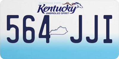 KY license plate 564JJI