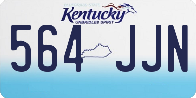 KY license plate 564JJN