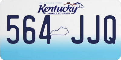 KY license plate 564JJQ