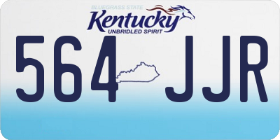 KY license plate 564JJR