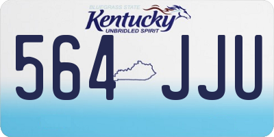 KY license plate 564JJU