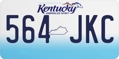 KY license plate 564JKC