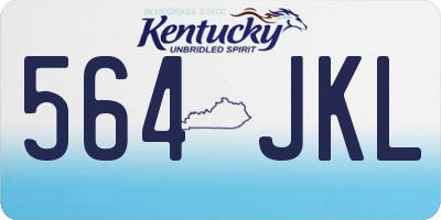 KY license plate 564JKL