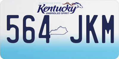 KY license plate 564JKM