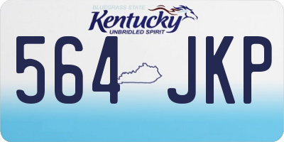 KY license plate 564JKP
