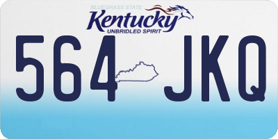 KY license plate 564JKQ