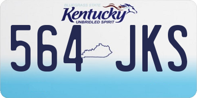 KY license plate 564JKS