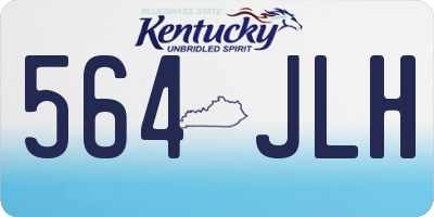 KY license plate 564JLH