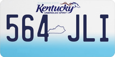 KY license plate 564JLI