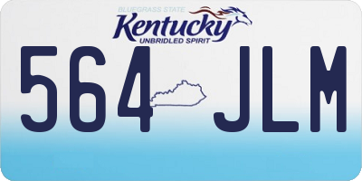 KY license plate 564JLM