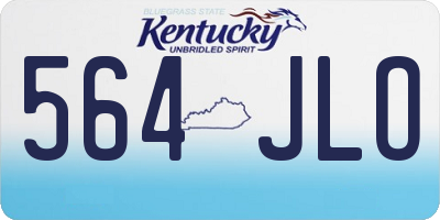 KY license plate 564JLO