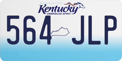 KY license plate 564JLP