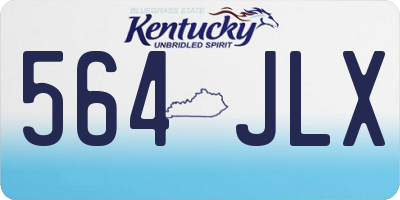 KY license plate 564JLX