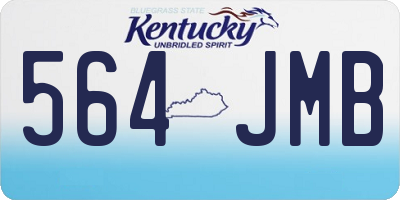 KY license plate 564JMB