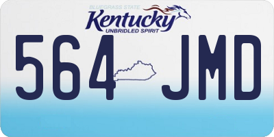 KY license plate 564JMD