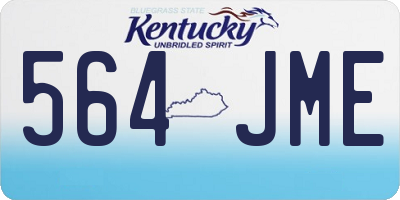 KY license plate 564JME