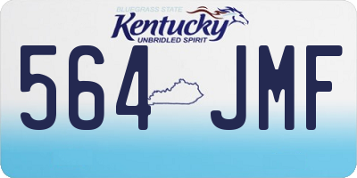 KY license plate 564JMF