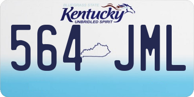KY license plate 564JML