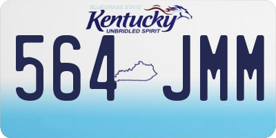 KY license plate 564JMM