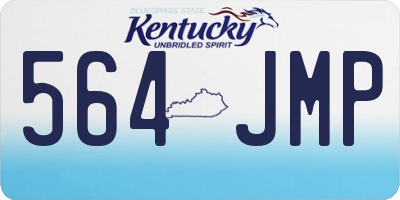 KY license plate 564JMP