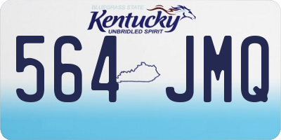 KY license plate 564JMQ