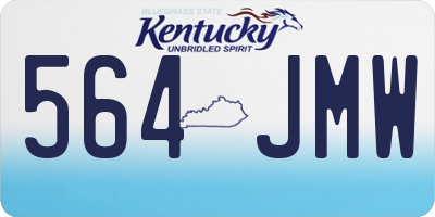 KY license plate 564JMW