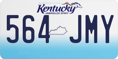 KY license plate 564JMY