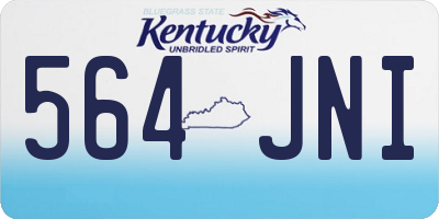 KY license plate 564JNI