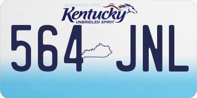 KY license plate 564JNL