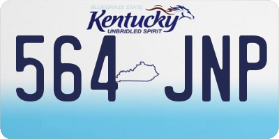 KY license plate 564JNP