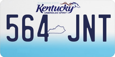 KY license plate 564JNT